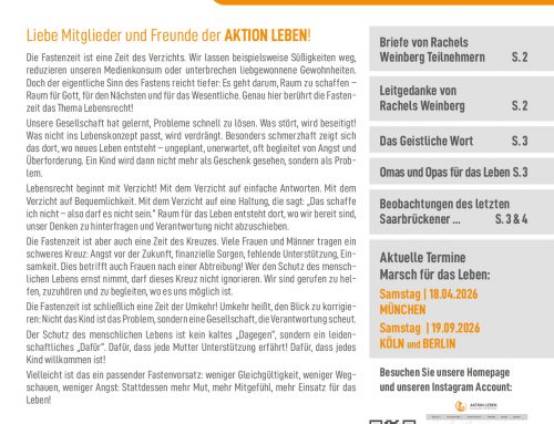 Rundbrief Januar – März 2026